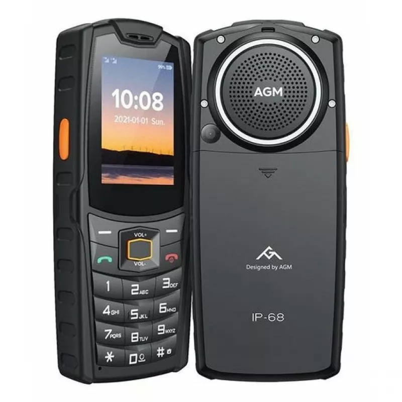 AGM M6 4G telefono rugged outdoor con tasti (formato bar), IP68/IP69K, MIL-STD-810H, senza alimentatore