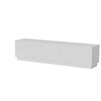 Mobile TV cama meble LIVERTI 2000x420x480 mm, bianco, piano in truciolare