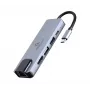 Dock per laptop Gembird A-CM-COMBO5-04 — USB 3.2 Gen 1 Type-C, 5 Gbit/s, PD 87 W, HDMI, Ethernet, USB-A