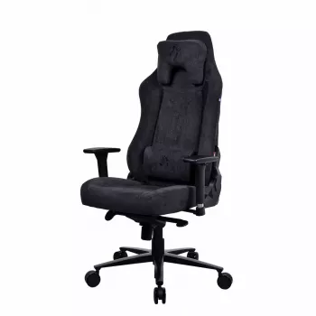 Arozzi Soft Fabric/Metal/Aluminium | sedia gaming | Vernazza Soft Fabric | Pure Black