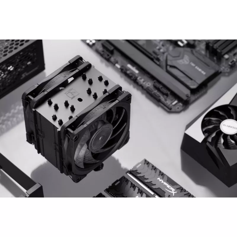 Noctua NH-U12A CHROMAX.Nero dissipatore CPU