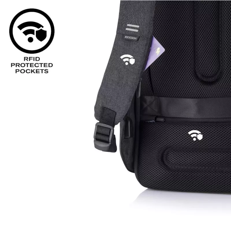 Zaino XDDESIGN P705.291 antracite — 18 L, scomparti per notebook e tablet, zip principale con lucchetto