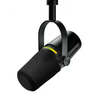 Shure MV7+-K - Microfono per parlato e canto con connessione XLR/USB-C, nero