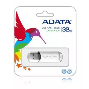 ADATA Classic Series C906 - Chiavetta USB - 32 GB - USB 2.0 - bianco