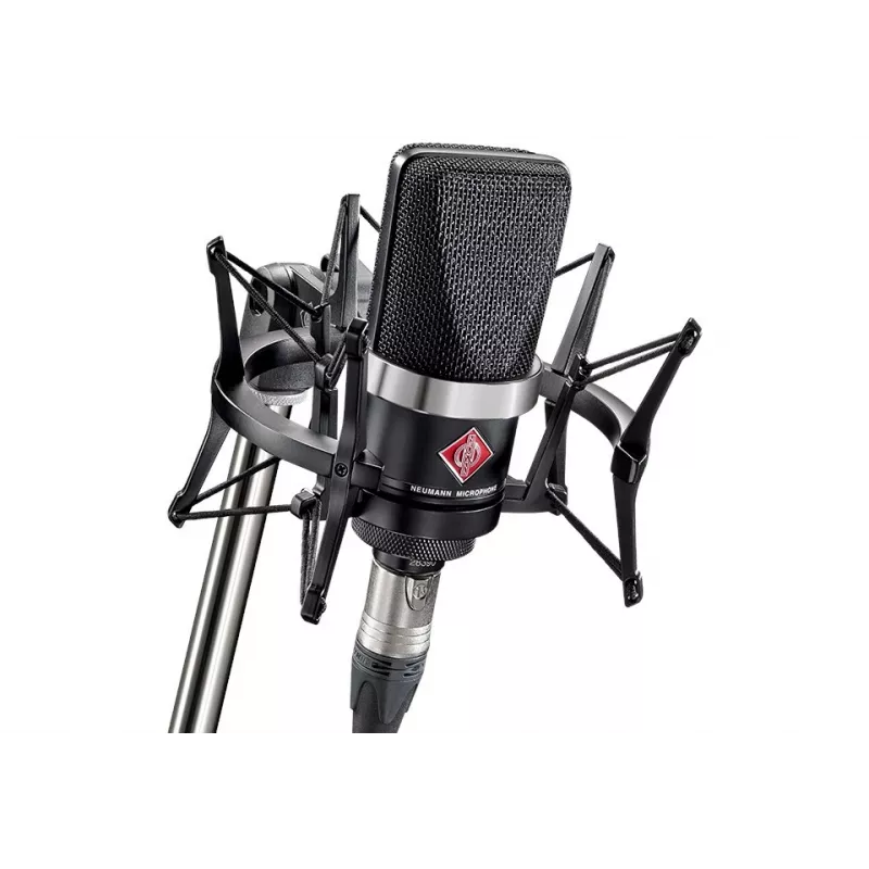 Neumann TLM 102 MT Studio-Set – microfono a condensatore a diaframma largo con ragno, nero