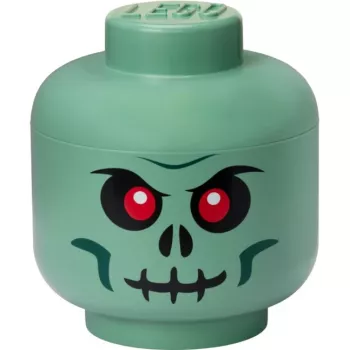 LEGO Storage Head Skeleton, scatola contenitore nero/rosso, grande