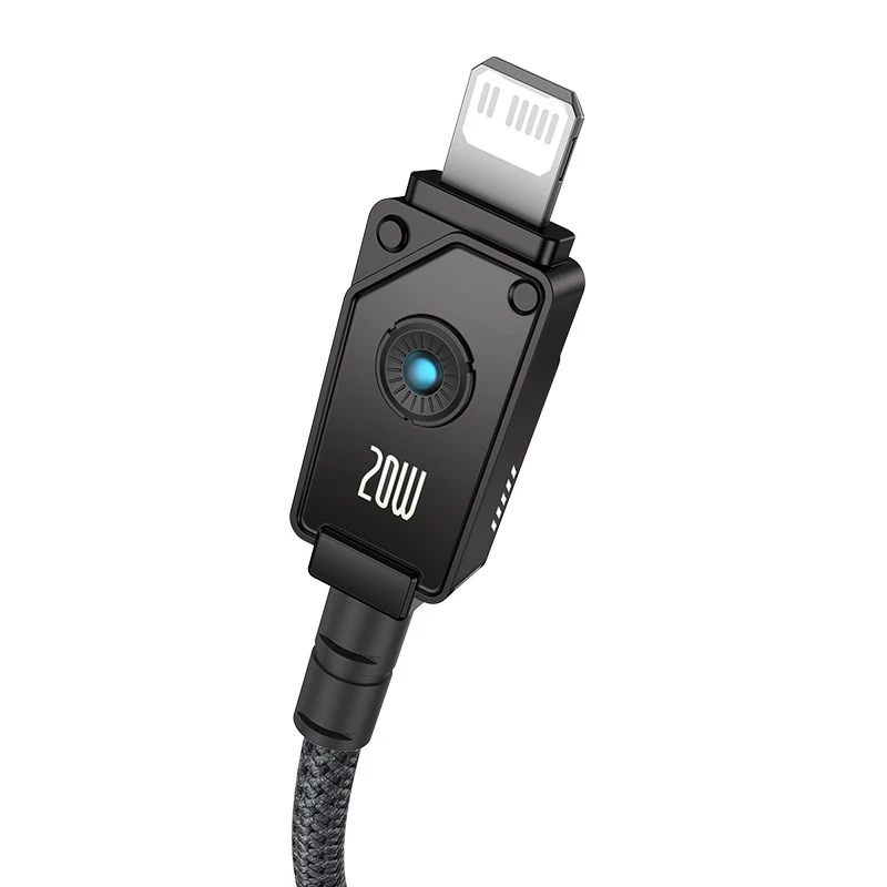 Cavo Baseus Unbreakable USB-C a iP 2 m 20 W nero