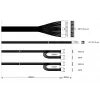 Akyga AK-S1-300 Alimentatore SFX da 300 W, PFC passivo, ventola da 80 mm, nero