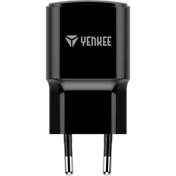 Caricabatterie USB-A da parete YENKEE YAC 2013BK — 12 W, uscita 2,4 A