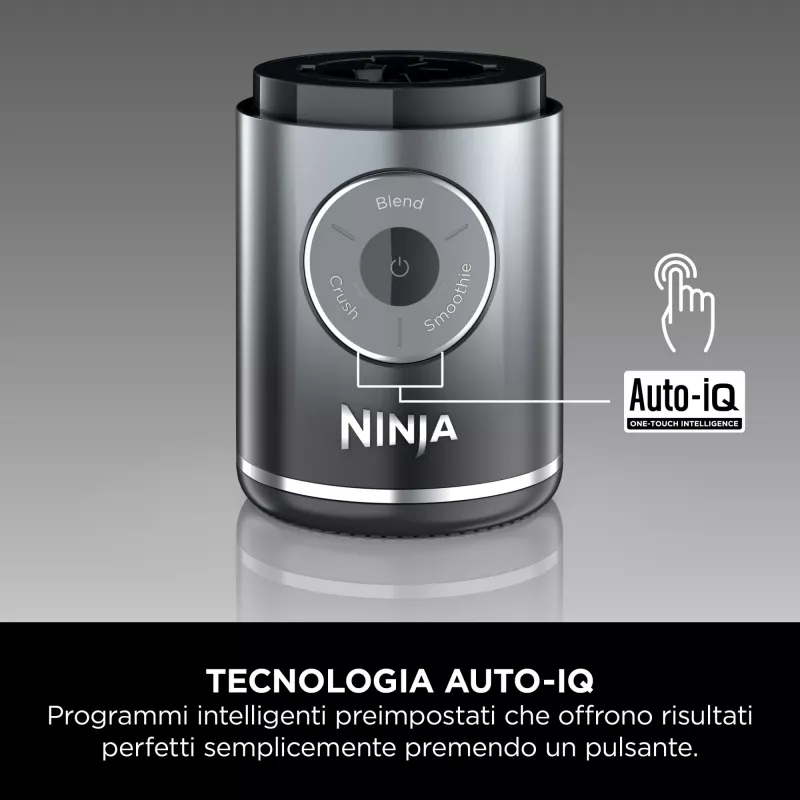Ninja Blast Max BC251EUGY frullatore portatile senza fili, 0,57 l, lame in acciaio, grigio