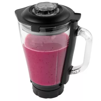 Contenitore mixer in vetro Petra PT5531MBLKVDE nero