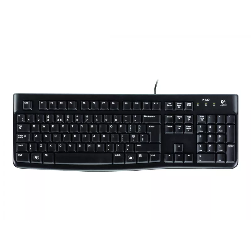 Desktop MK120, con filo, USB, QWERTZ, nero, mouse incluso