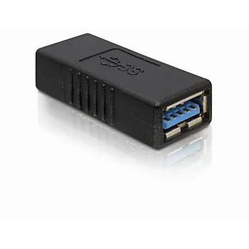DELOCK adattatore USB 3.0-A USB-A a USB-A nero, trasferimento dati USB 3.0