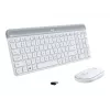 Logitech Slim Wireless Combo MK470 - set tastiera e mouse - wireless - 2,4 GHz - spagnolo - off-white (920-009199)