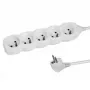 Ciabatta multipresa ESPERANZA ELK207W — cavo 1,5 m, 5 prese Tipo E, uso interno, 220–250 V