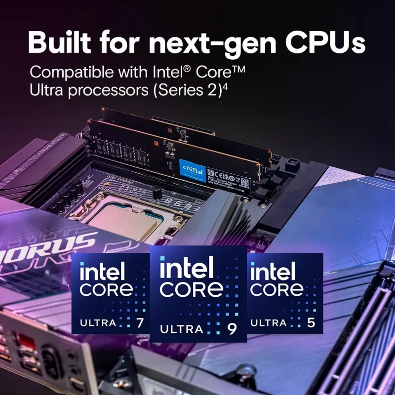 Memoria DDR5 16GB/6400 CL52 CUDIMM