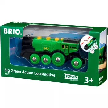 World Grüner Gustav locomotiva a batteria, veicolo giocattolo verde