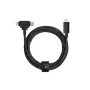 Cavo di ricarica e dati native union Belt cavo Duo Pro USB-C a USB-C e Lightning nero