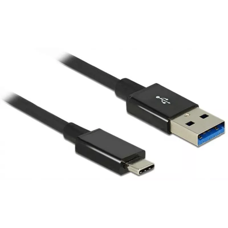 DeLOCK Premium - cavo USB - USB Type-C 24 pin (M) - a - USB Type-A 9 pin (M) - 1,0 m (USB 3.1 Gen2) - nero (83983)