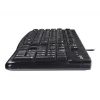 K120 Tastiera con filo, con filo, USB, QWERTZ, nero