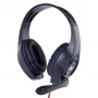 Headset da gaming con filo GEMBIRD GHS-05-B, circumaurale, 20–20000 Hz, cavo da 2 m, 250 g, nero/blu
