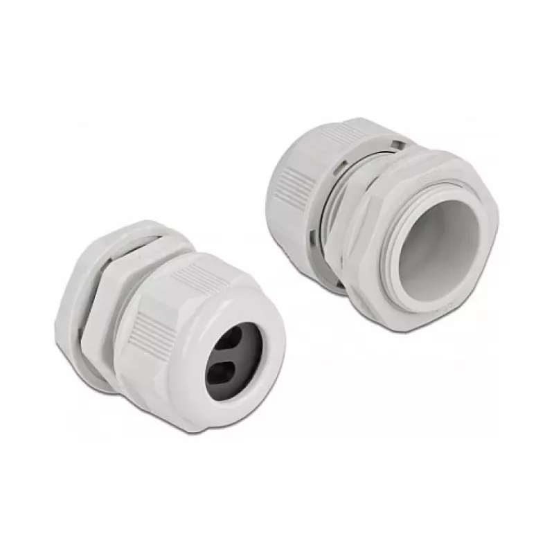 Pressacavo DeLOCK 60392 grigio plastica 2 pz.