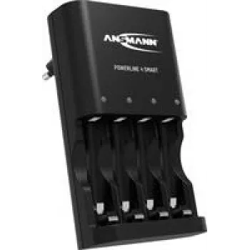 Ansmann Powerline 4 Smart caricabatterie per celle rotonde NiCd, NiMH Micro (AAA), Mignon (AA) (990-00113)
