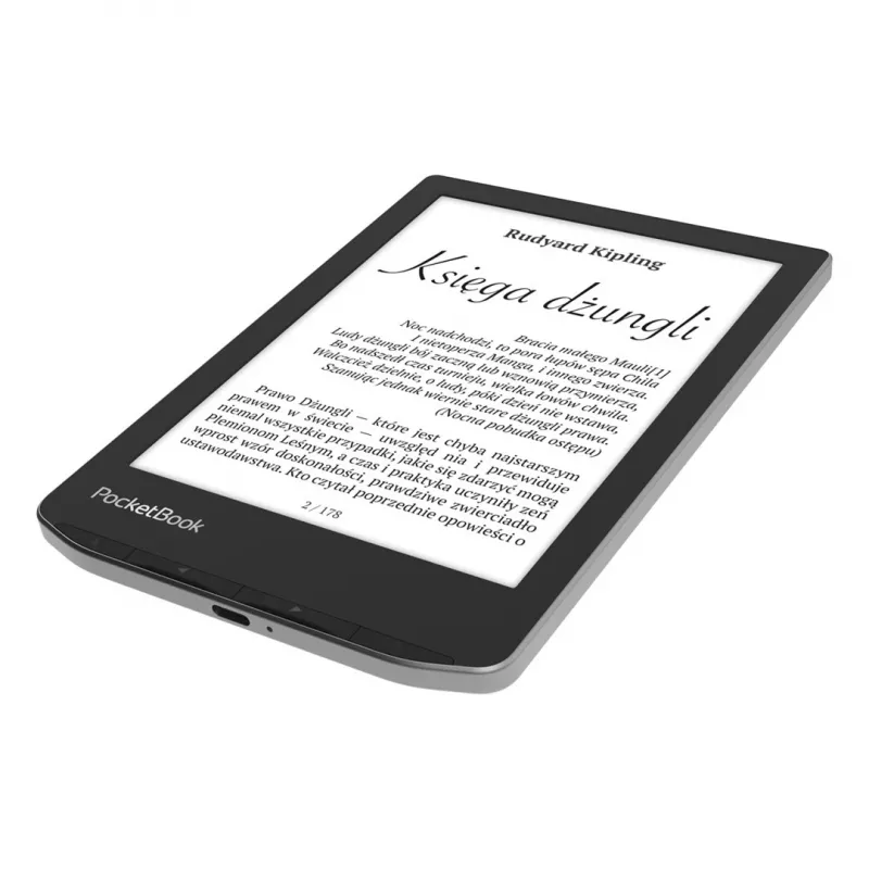 E-book reader PocketBook Verse 6 pollici E Ink Carta, 8 GB, Wi‑Fi, nero/argento