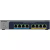 NETGEAR MS108TUP Unmanaged L2 2.5G Ethernet (100/1000/2500) Power over Ethernet (PoE) grigio