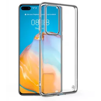 Custodia in silicone Tellur per Huawei P40, trasparente