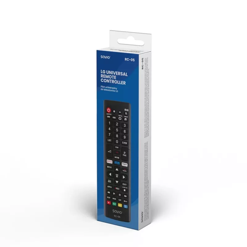 Telecomando IR wireless nero Savio RC-05