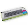 Tracer EXpert RF è una tastiera wireless ergonomica a grandezza naturale con layout QWERTY, tasti a membrana e un design sottile nero-grigio. Progettata per l'uso domestico e in ufficio, combina un touchpad integrato e tasti multimediali con una connessione wireless a 2,4 GHz per offrire una soluzione di input compatta per TV, console, notebook e PC classici.