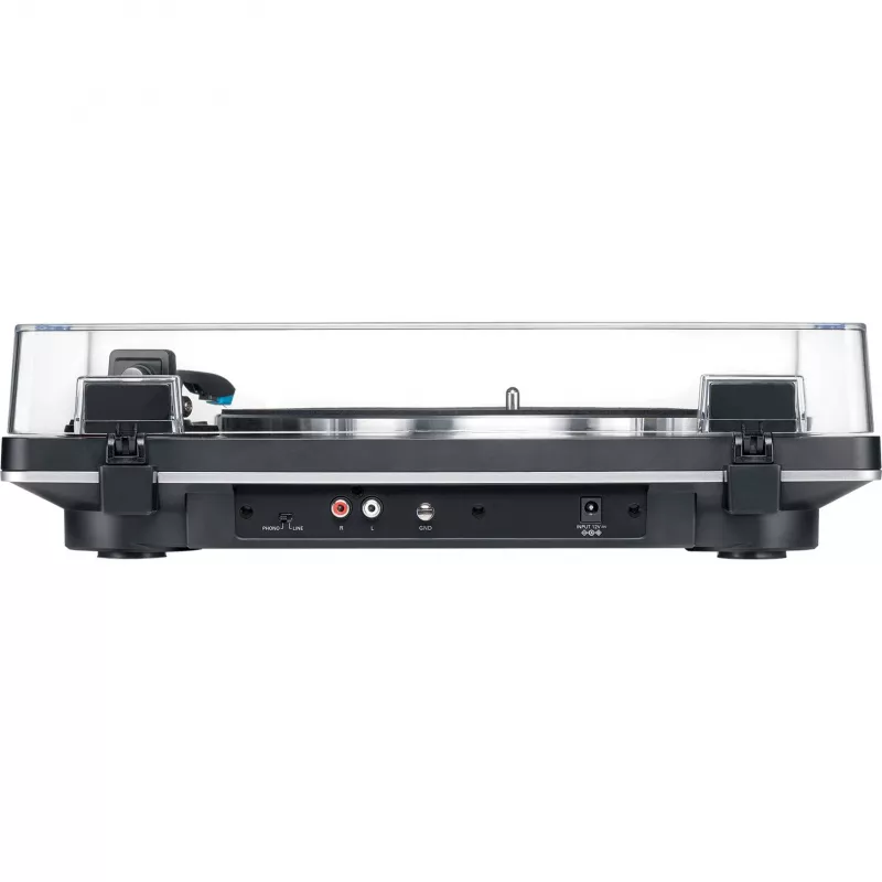 AT-LP70XBTBS, Giradischi nero/argento, preamplificatore phono integrato, Bluetooth, completamente automatico, a cinghia