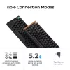 Tastiera meccanica Keychron K4 HE con switch magnetici Gateron Double-Rail Nebula, wireless, nero, layout US