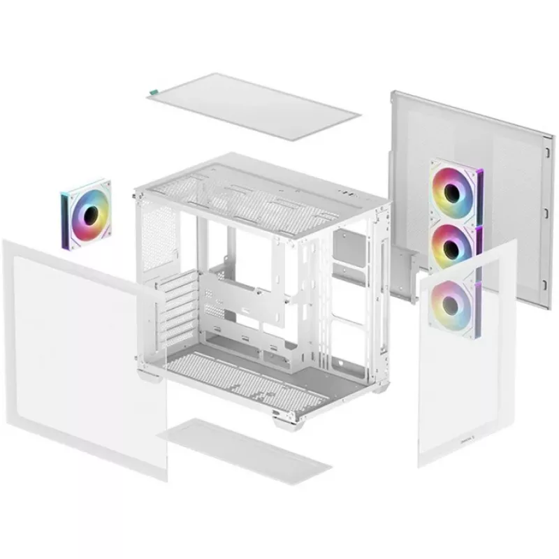 Case PC DeepCool CG530 4F WH Midi Tower bianco