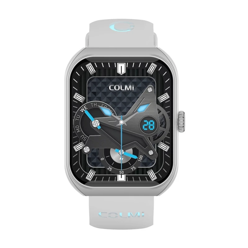 Smartwatch Colmi P86 argento Bluetooth cardiofrequenzimetro, cassa argento