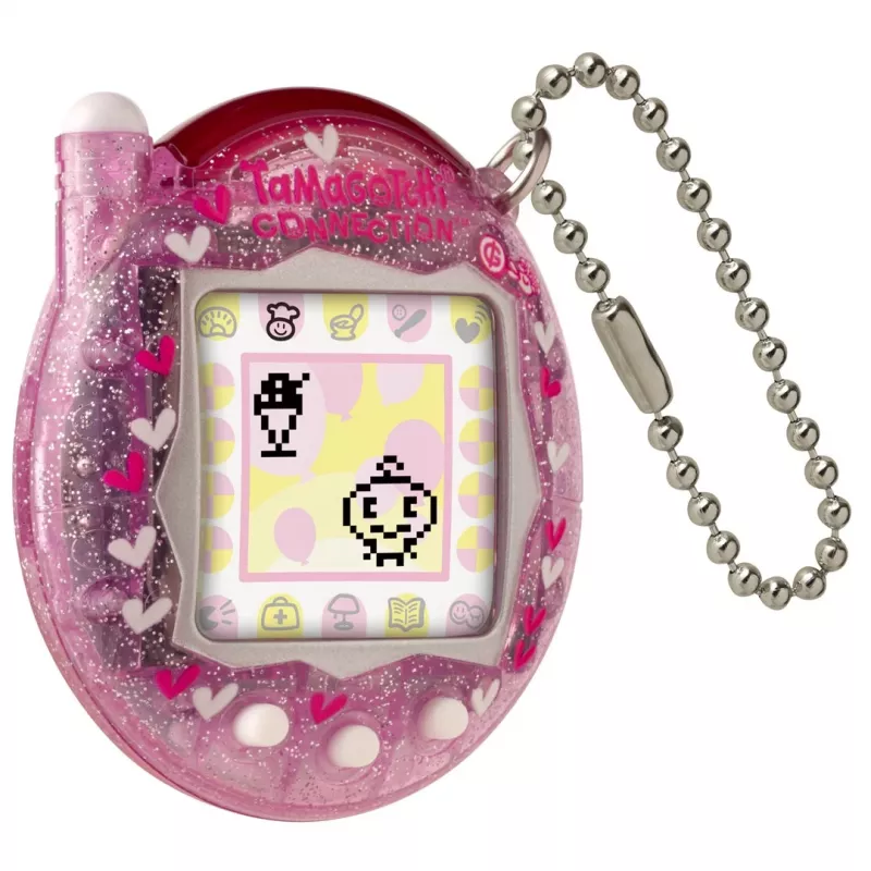 Animale domestico digitale portatile Bandai Tamagotchi Connection Pink Glitter — gioco animale virtuale