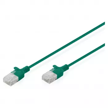 Cavo patch di rete DIGITUS CAT6 U-UTP sottile, 1,5 m, verde