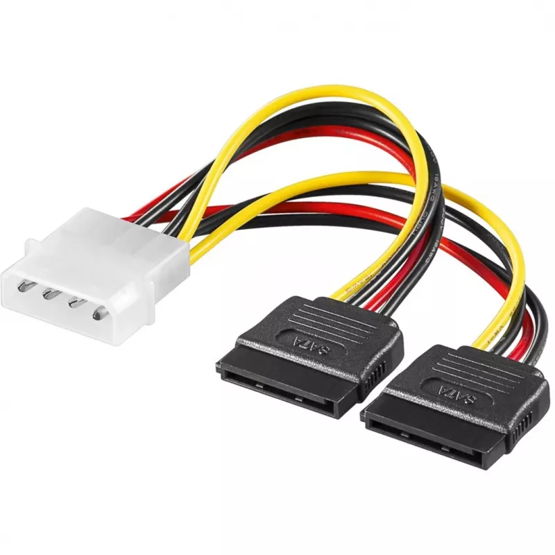 Goobay Adattatore di alimentazione SATA 4Pin - 2x15Pin Molex