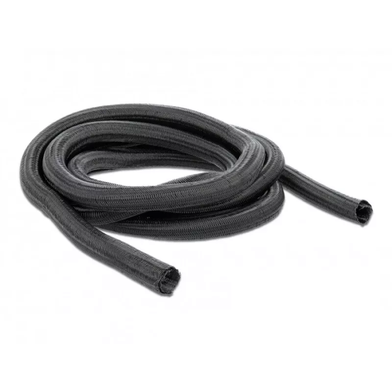 Guaina intrecciata DeLOCK 18921 10 m x 9 mm nero