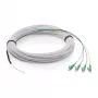 Cavo drop FTTH DIGITUS monomodale, 4 fibre con 4 connettori LC/APC, 30 m