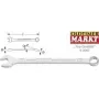 Chiave combinata Hazet 600N SW 8mm L.130mm forma A acciaio speciale