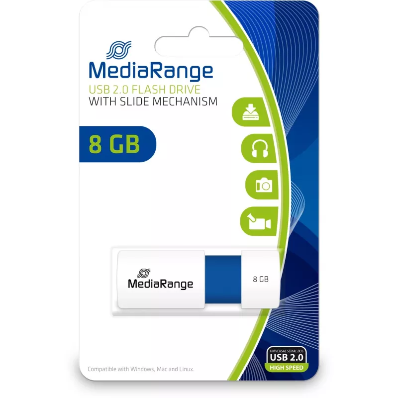 Unità flash USB MediaRange 8 GB USB Type-A 2.0 MR971