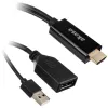 Cavo adattatore HDMI su DisplayPort Akasa AK-CBHD24-25BK