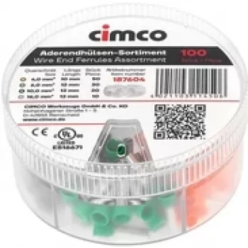 Cimco 187604 assortimento di puntalini parzialmente isolati 1 set (187604)