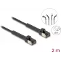 Cavo di rete DeLOCK RJ45 slim Cat.6A U/FTP 2 m nero