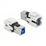 Modulo Keystone DeLOCK 86394 piatto bianco USB A