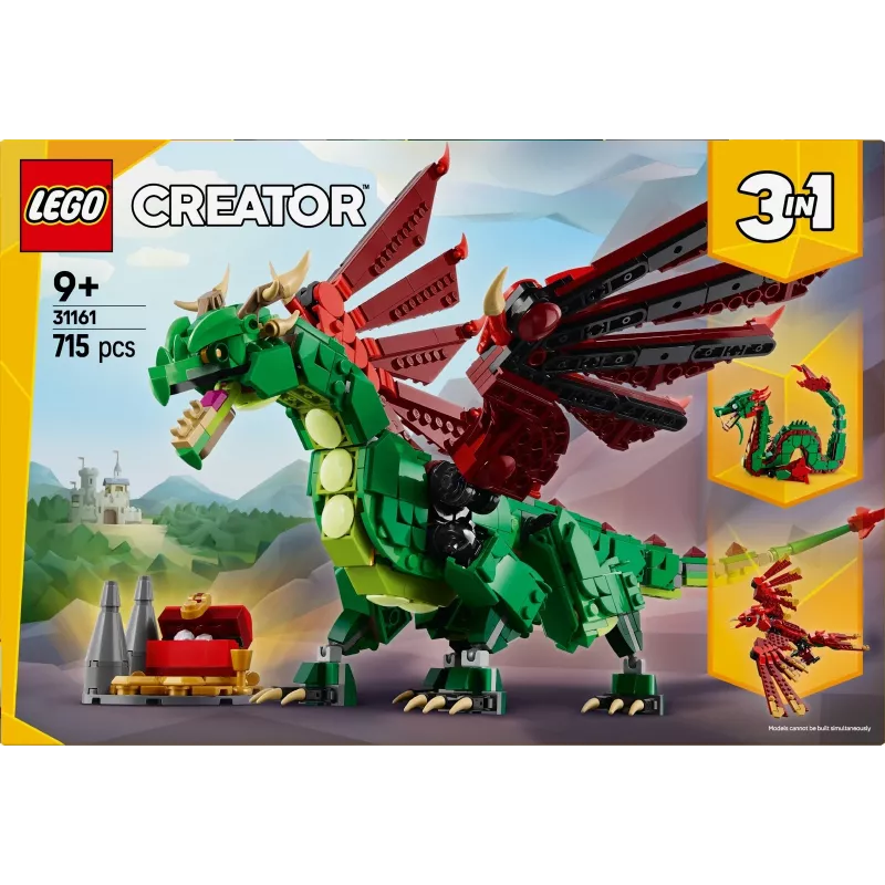 LEGO CREATOR 3 IN 1 31161 Drago medievale