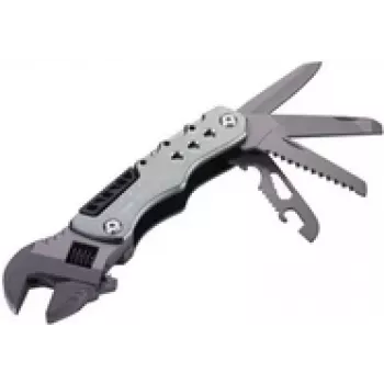 Pinza multi-tool TROIKA TOL44/GY formato tascabile 12 utensili grigio