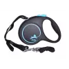 Flexi Black Design S 5 m guinzaglio per cani con meccanismo a rotella
